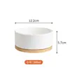 Tigela para gato com aquecimento de temperatura constante, tigela de cerâmica para animais de estimação, tigela para cachorro, tigela de comida para gato de inverno, dispensador de água, tigela de água para cachorro, suprimentos para animais de estimação