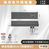 Gun Grey Alongado Bamboo Row Long Floor Drain Odor e Insect Proof Hotel Atacado Thick Side Row 304 Aço Inoxidável Long Floor Drain
