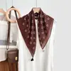 Pañuelo Cuadrado Vintage con Borlas Estampado Paisley Pañuelo para el Cuello con Colgante Estampado de Lunares y Anacardos Pañuelo de Seda con Flecos para Mujer Imitación de Algodón y Lino