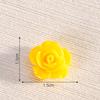 Flor de simulação de cor DIY acessórios de joias artesanais artesanato em resina grampo de cabelo decoração com cola cremosa material flor de rosa