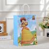 Bolsa Tote de Mario Fiesta Bolsa de Regalo de Cumpleaños Bolsa de Compras Bolsa de Embalaje Bolsa de Papel Kraft Regalo para Niños de Princesas