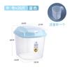 Cubo de arroz transparente para el hogar, caja de almacenamiento de granos de 30 kg, a prueba de insectos y humedad, sellada, de 20 kg, y de 50 kg