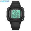 Reloj electrónico deportivo de moda simple SYNOKE para estudiante, resistente al agua, multifuncional, luminoso, con alarma, reloj de pulsera para hombre