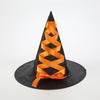 Nuevo sombrero de bruja negro de Halloween, sombrero de bruja de tela Oxford, sombrero de bruja con cuernos puntiagudos para fiestas nocturnas y festivales, venta al por mayor