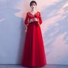 Vestido de Maternidad Estilo Nuevo Verano 2026 Tostado para Compromiso y Fiesta de Regreso a Casa, Elegante Vestido de Noche en Rojo, Venta al por Mayor desde Fabricante
