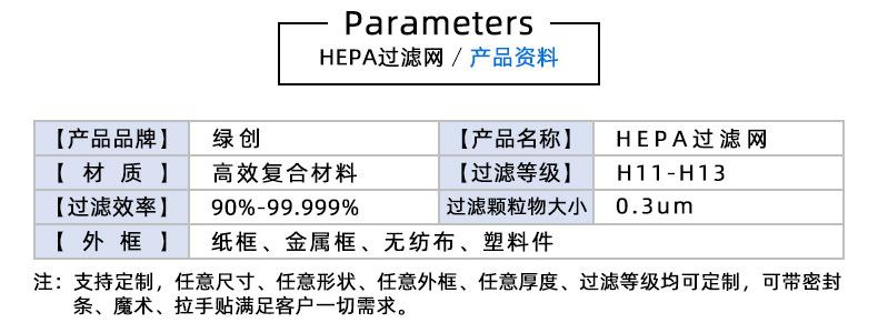 HEPA过滤网