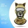 Máscara Facial Divertida con Patrón Animal Impreso en 3D Transfronteriza, Cubierta Facial Completa, Secado Rápido, Transpirable, Máscara de Protección Solar para Exteriores