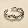 Anillo de piedra lunar irregular con ondas geométricas para hombre y mujer, anillo ajustable con apertura combinable, regalo ligero de lujo.