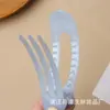 Nuevo Estilo Pinza de Flequillo de una Sola Barra, Pinza Grande de Pico de Pato para la Parte Trasera de la Cabeza, Horquilla Perlada Galvanizada, Pinza Lateral para Lavarse la Cara