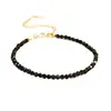 Pulsera de Cuentas de Obsidiana Ultradelgadas de 3 mm con Ojos de Colores para Mujer, Pulsera de Diseño Personalizado Estilo Retro, Pulsera de Cristal al por Mayor