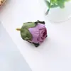 Cabeça de flor rosa com borda torrada Mori para DIY, flor de seda feita à mão, decoração de casa, acessórios de decoração, vendas diretas da fábrica