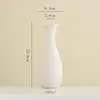Vaso Cerâmico Simples Shumen, Novo Estilo Chinês Luxo Leve Decoração para Casa para Sala de Estar e Sala de Jantar, Ornamento de Mesa, Arranjo de Flores, Recipiente para Flores Hidropônicas
