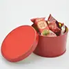 Caixas de Doces de Folha de Flandres, Latas Redondas de Folha de Flandres, Embalagens para Biscoitos de Chocolate, Caixas de Folha de Flandres com Vários Formatos e Gráficos Podem Ser Fabricadas