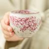 Grasa de Fábrica Congelado Horno Ru Taza Maestra Taza Individual Juego de Té para Mujer de Alta Gama Taza de Té Kung Fu Taza para Cata de Té Taza Huevo de Dragón Chino
