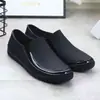 Botas de chuva masculinas moda cano curto impermeáveis antiderrapantes quatro estações universal sola macia chef casual sapatos impermeáveis uso em obra sapatos de borracha resistentes ao desgaste