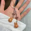 Cor Maillard Coelho Miffy Pingente de Celular com Contas Pingente Doce Pingente de Animal Acessórios de Coelho Mini Desenho Animado