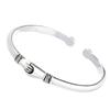 Pulseira criativa de aperto de mão marca maré temperamento combina com tudo banhado a prata S925 retrô antiga de mãos dadas pulseira fornecimento de comércio exterior