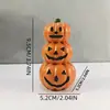Adornos de Calabaza de Resina para Halloween Decoración de Atmósfera Festiva Modelo de Calabaza de Halloween Juguetes DIY para Niños