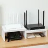 Caja de Almacenamiento para Router Sala de Estar Set Top Box de TV Luz Wifi Estante de Almacenamiento para Gatos Enchufe de Cable Doméstico Bastidor de Montaje