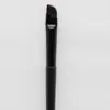 Pincel de Delineador em Forma de Lâmina, Pincel Chanfrado para Sobrancelha em Forma de Foice de Cabeça Plana para Maquiagem, Pincel para Delineador em Gel, Pincel Preto Portátil para Base