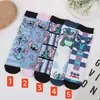 Calcetines Estilo Coreano Dibujo Stitch Nuevos Ins Primavera y Otoño Caña Corta Calcetines para Chicas Estudiantes Calcetines de Barco Lindos Calcetines de Algodón Lindos para Mujer