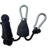 Cuerda colgante ajustable para exteriores con gancho, no necesita construir un toldo, tensor de cuerda para acampar, ajustador de hebilla de polea