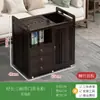 Mesa de té móvil, mesa de té pequeña, gabinete de té para el hogar con ruedas, carrito de té, mesa de té Kung Fu, tetera, juego de bandeja para juego de té integrado