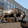 Escultura de Animales de Cobre Fundido para Exteriores Imitación Cobre Ganado Terreno de Cultivo Ganado de Cría Cultura Plástico Reforzado con Fibra de Vidrio Costumbre Popular Adornos de Paisaje