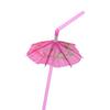 Sombrilla Pequeña Hawaiana Desechable Popote Decoración Fluorescente Fiesta Productos Hechos a Mano Popote Tira de Color Fluorescente Tubo de Arte
