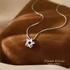 Collar de Estrella de Cinco Puntas de Plata de Ley 925 para Mujer 2026 Estilo Caliente Cadena para Clavícula Nicho Lujo Ligero Colgante de Collar de Estrella de Gama Alta