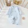 Ropa para Bebés Recién Nacidos, Monos Acolchados de Otoño e Invierno para Bebés Pequeños, Pijamas de Apertura Lateral, Ropa Cálida de Mariposa para Proteger la Barriga