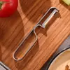 Faca para Descascar, Toda em Aço Inoxidável, Descascador de Frutas, Portátil e Durável, Faca para Descascar Específica para Cozinha, Descascador de Batatas
