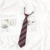 Corbata Marca H para Mujer, Estilo Universitario JK Uniforme Escolar Japonés, Corbata Decorativa Corta Pre-atada para Hombre, Atada a Mano DK