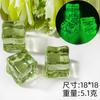Cubo de Gelo Simulado Cubo de Gelo Transparente Saco Surpresa Par Glitter Fino Cubo de Gelo Luminoso Cápsulas de Gelo Pedra de Cristal Bar Adereços para Fotografia