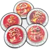 Muestra en Stock Tendencia Nacional Infantil Serpiente Bebé Brilla en la Oscuridad Color UV Impreso Redondo Sello de Resina Sello de Silicona Parche Impermeable