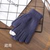 Q16 Versão coreana de luvas de lã para digitação com tela sensível ao toque de outono e inverno para mulheres japonesas para estudantes e casais, luvas de malha quentes para ciclismo