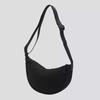 Bolsa Feminina 2024 Nova Bolsa Dumpling Bolsa Transversal Feminina Grande Capacidade PU Branca Estilo Coreano Combina Com Tudo Casual Bolsa de Ombro