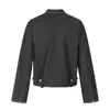 Chaqueta corta de mezclilla lavada estilo retro americano para hombre y mujer, color liso 2026, corte ajustado, estiliza la figura, chaqueta versátil para la calle