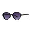 Nuevas gafas de sol de moda transfronteriza europea y americana, fotografía callejera, arte retro, encanto moderno, estilo INS, gafas de sol redondas 6036