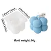 Molde de Silicona para Velas de Cubo de Rubik Individual, Kit DIY Ciclón Cebolla Burbuja Bola Mágica, Molde para Hornear Pasteles de Mousse