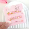 Venta Cruzada Más Vendida Conejo Zanahoria Arte de Uñas Infantil Dulce y Divertido Pegatinas Rosas para Uñas, Piezas de Uñas Estilo Lindo y Dulce