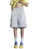 Pantalones Cortos de Trabajo de Seda de Hielo de Secado Rápido para Hombre, Ropa de Verano para Exteriores, Nuevo Estilo Delgado, Pantalones de Playa de Cinco Puntos, Pantalones Casuales Sueltos de Longitud Media