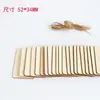 Decoración de virutas de madera hechas a mano para manualidades, madera no porosa, etiqueta de madera personalizable