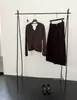 Calça Casual de Veludo Cotelê GAGD Retrô Versátil de Cintura Alta Nove Pontos Wide-Leg para Mulheres Baixas Novidades Outono 2026