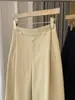 ¡Extremadamente cómodo de llevar! Estilo japonés casual y relajado~ Pantalones casuales rectos adelgazantes de algodón de alta gama ultra cómodos con sensación de papel plisado