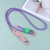 Funda para Teléfono Móvil Color de Contraste Estilo Coreano Nuevo Comercio Exterior Cuerda para Colgar Clip Trasero Correa Cruzada Ajustable Moda Cadena Colgante Tejida