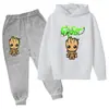 Aliexpress Wish23 Nuevo Sudadera con Capucha Temática del Hombrecito de Madera para Primavera y Otoño Traje de Manga Larga para Niños Pequeños Conjunto de Dos Piezas