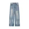 Ropa para Hombre Northbound 2026 Otoño Nuevos Jeans de Mezclilla Lavada Resistentes para Hombre, Pantalones Casuales Sueltos de Pierna Recta Rasgados