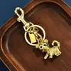 Llavero de Metal Personalizado Gato de la Suerte Estéreo 3D, Llavero Pequeño con Forma de Dinosaurio, Regalo de Promoción de Marca, Llavero de Exportación