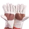 Guantes de lona compuesta de sarga guantes de ferrocarril guantes de trabajo para obras de construcción guantes de tela blanca protectores al por mayor